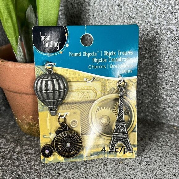 Bead Landing Pewter Pendants For Crafting Jewelry Making Silver - Picture 1 of 4